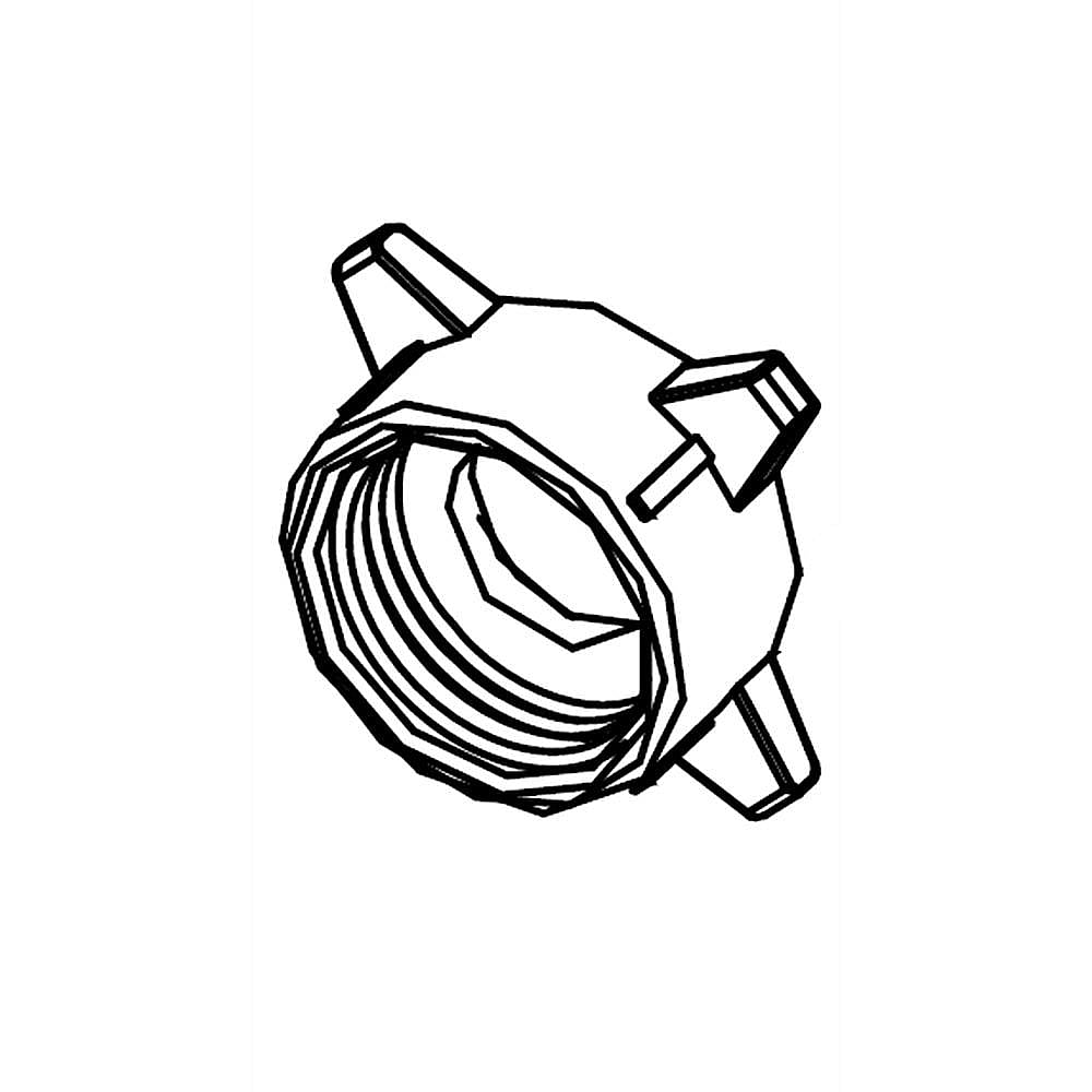 Part #dd97-00573A, Samsung Dishwasher Inlet Hose Connector
