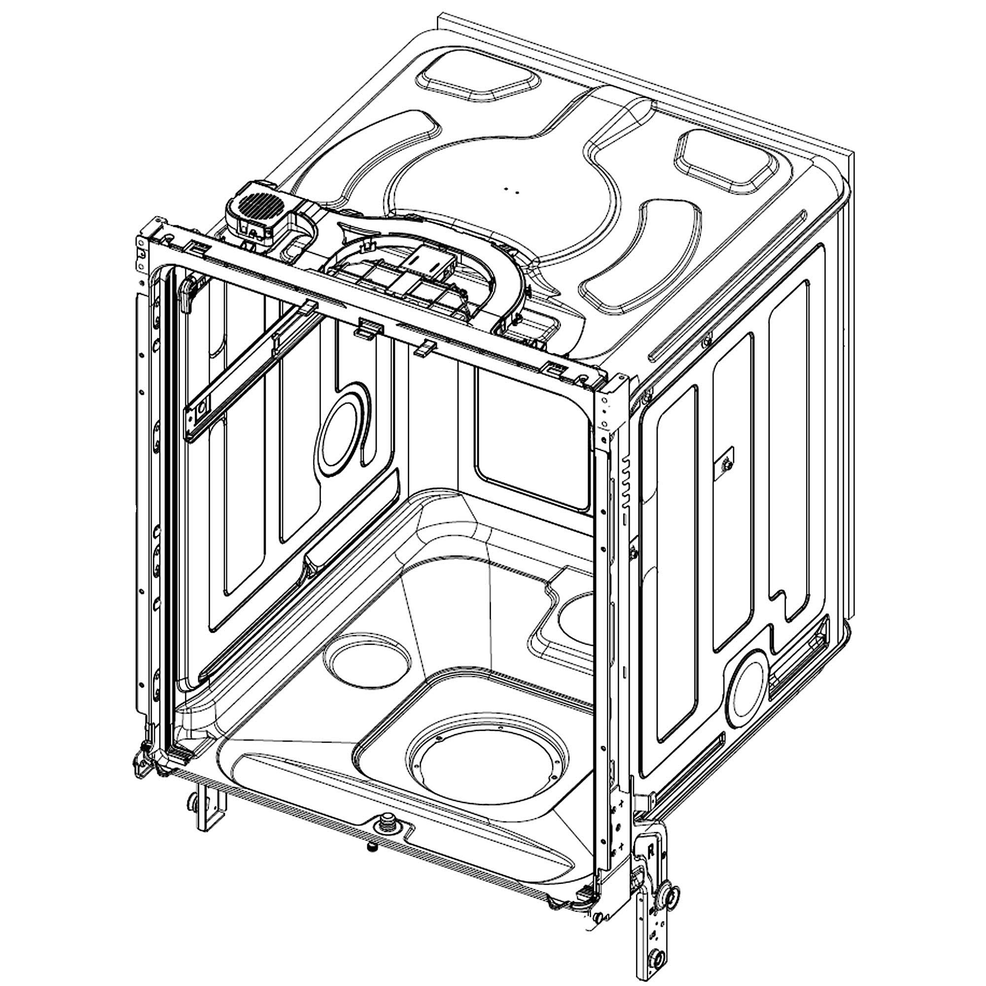 Part #dd97-00601A, Assembly Tub Parts;dw9900R, common, 3Rd