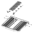Assy Basket 3rd for Samsung DW80R9950UT/AA-00 - Part DD97-00604A