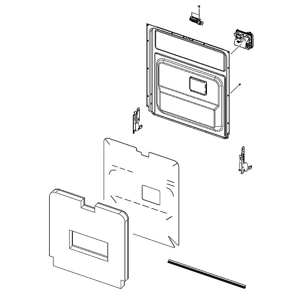 Part #dd97-00607E, Dishwasher Door Inner Panel Assembly