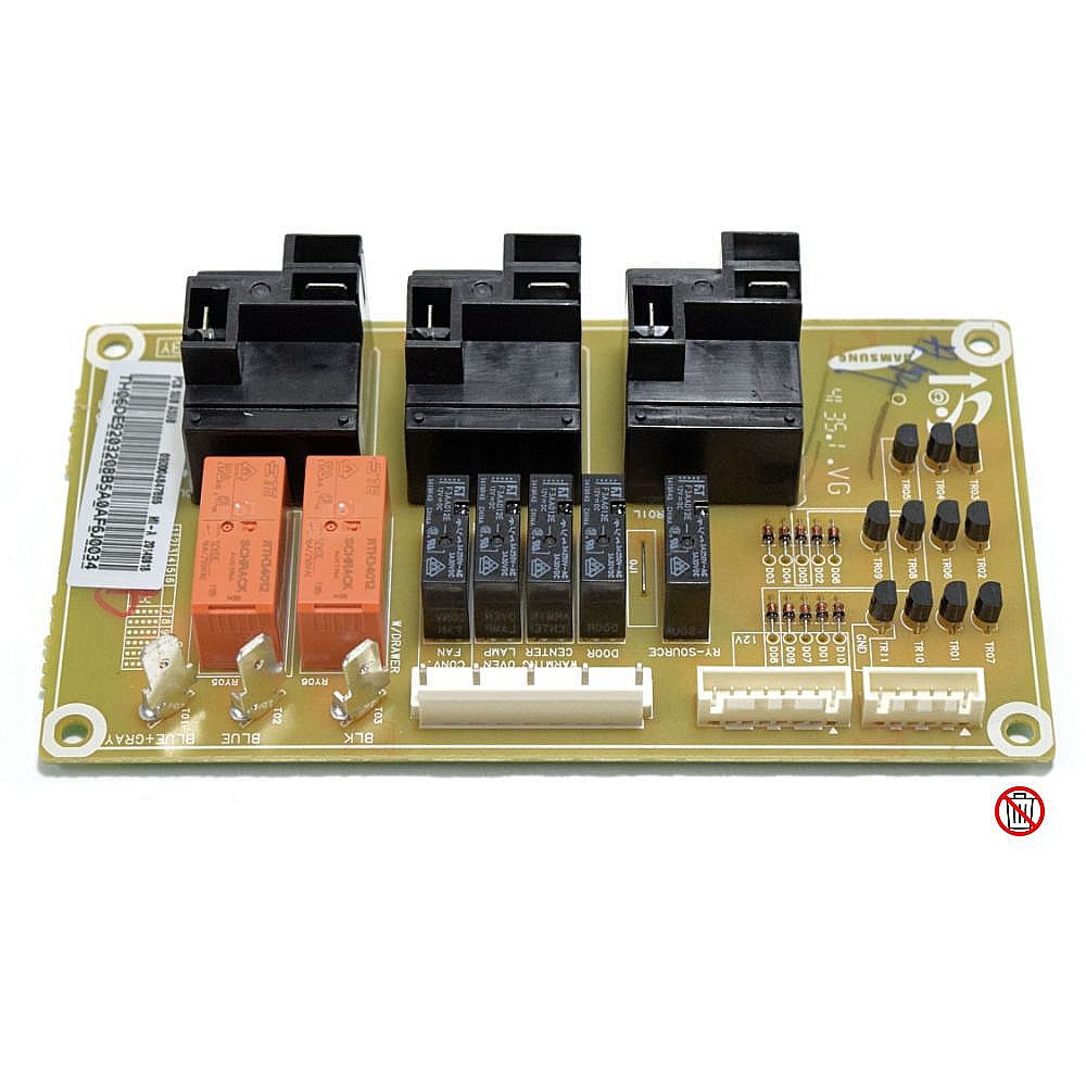Part #de92-03208B, Range Oven Relay Control Board (Replaces Oas-Asub-00) / 4.09 x 11.34 x 2.13