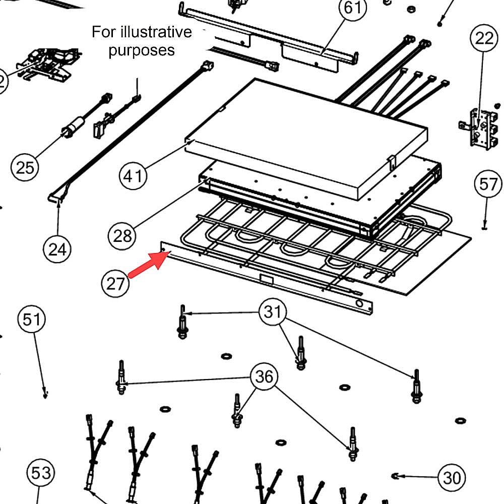 Part #pj010048, Viking Bake Element