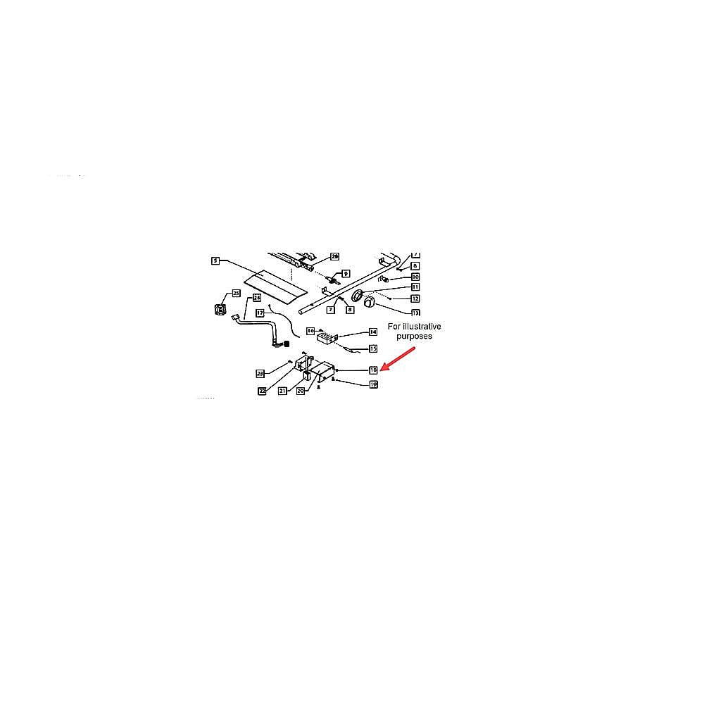 Part #211480, Fisher & Paykel Gas Grill Nut