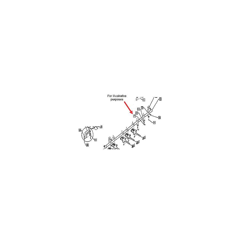 Part #212122, Fisher & Paykel Range Elbow Fitting