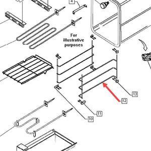 Fisher & Paykel Range Oven Rack Support Rail 212406