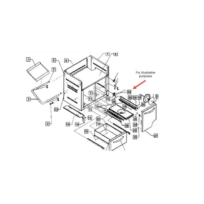 Fisher & Paykel Gas Grill Door Hinge undefined