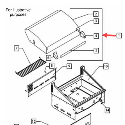 Fisher & Paykel Gas Grill Lid undefined