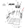 Fisher & Paykel Cuprack Angle 80mm for Fisher & Paykel DD24DAW8-99656-A - Part 524472