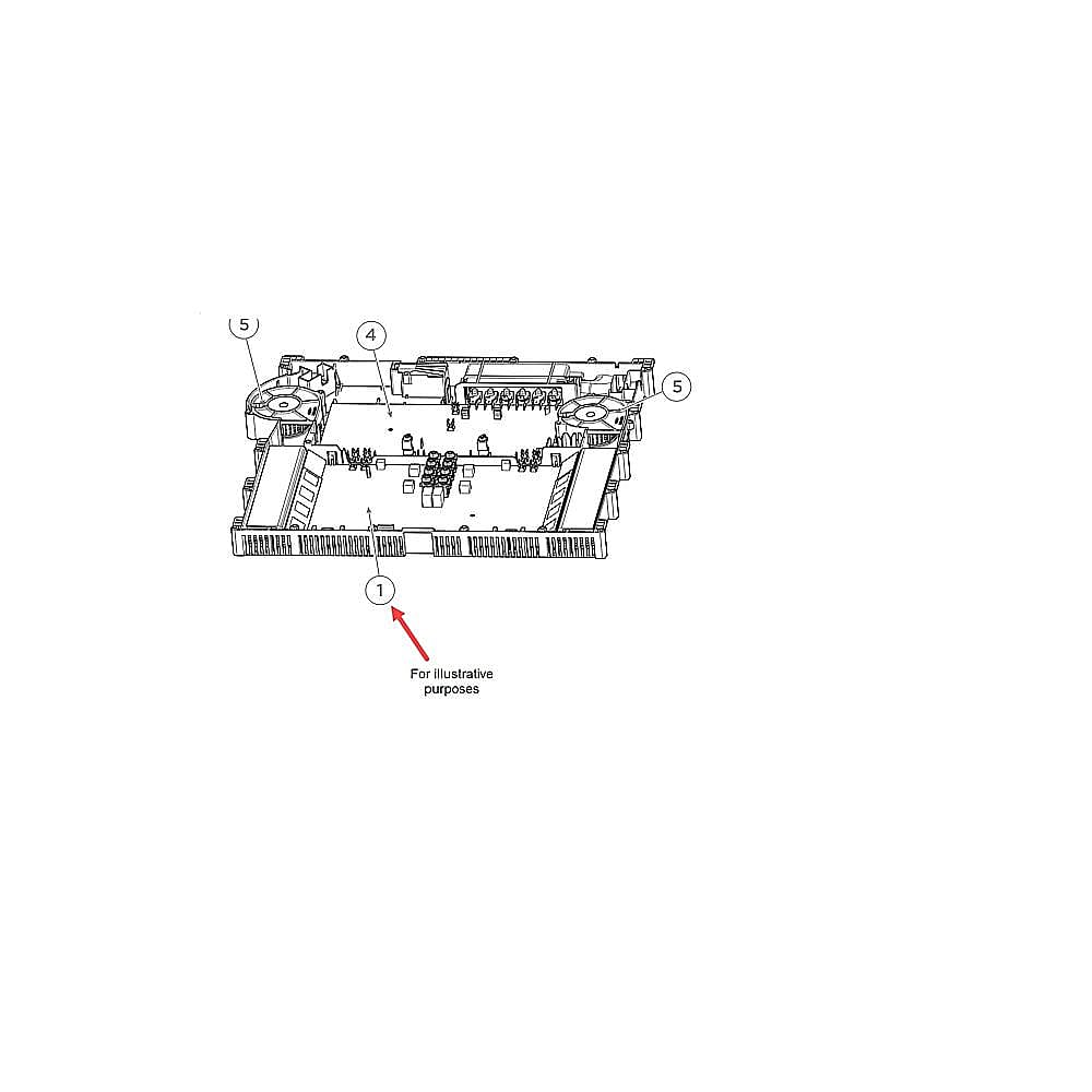 Part #534842, Fisher & Paykel Power Board 4 Zone Ci604