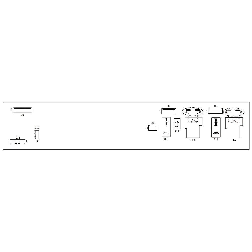 Part #ww01F01931, Fisher & Paykel Dryer Electronic Control Board