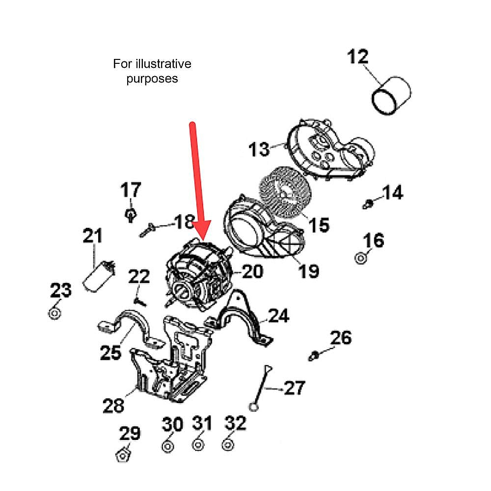 Part #ww03F00299, Fisher & Paykel Motor & Pulley Asm