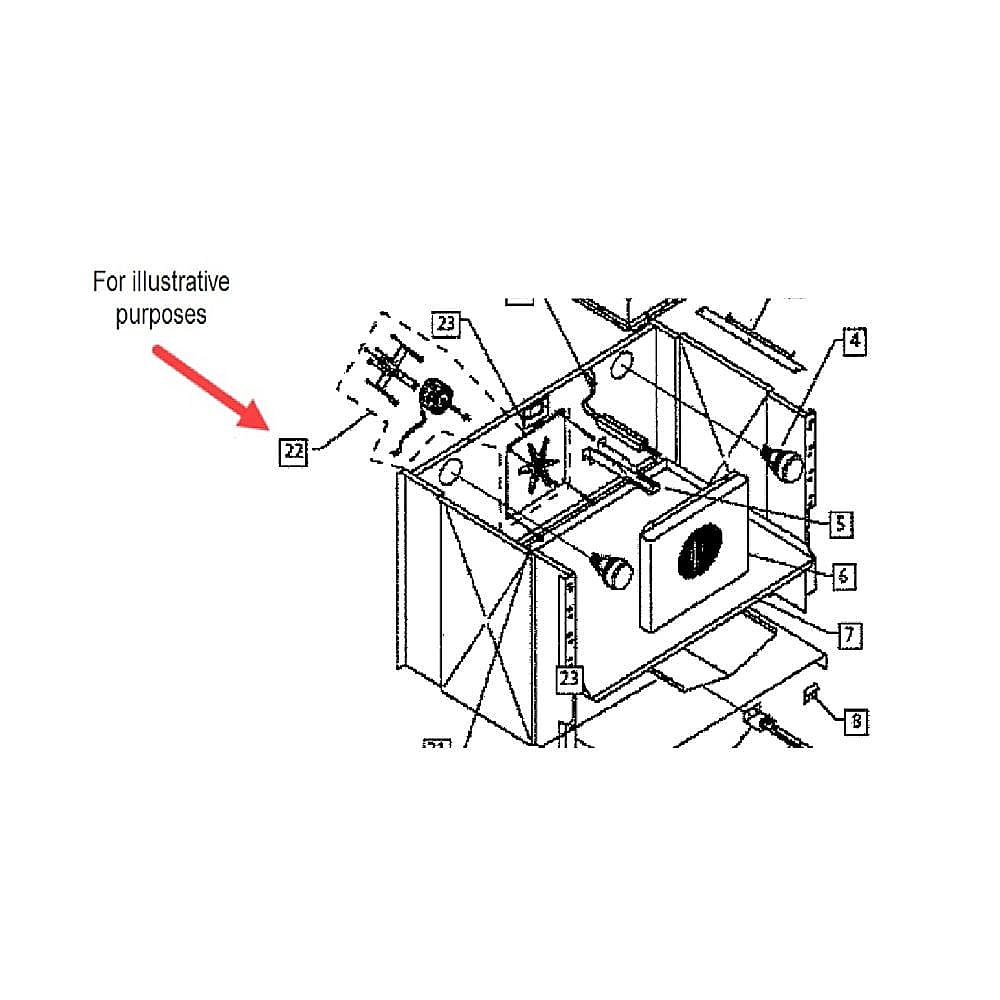 Part #215798, Fisher & Paykel Range Oven Convection Fan