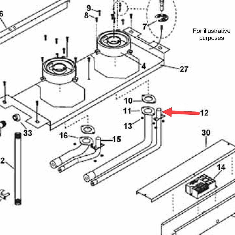 Part #216330, Fisher & Paykel Range Gas Tubing