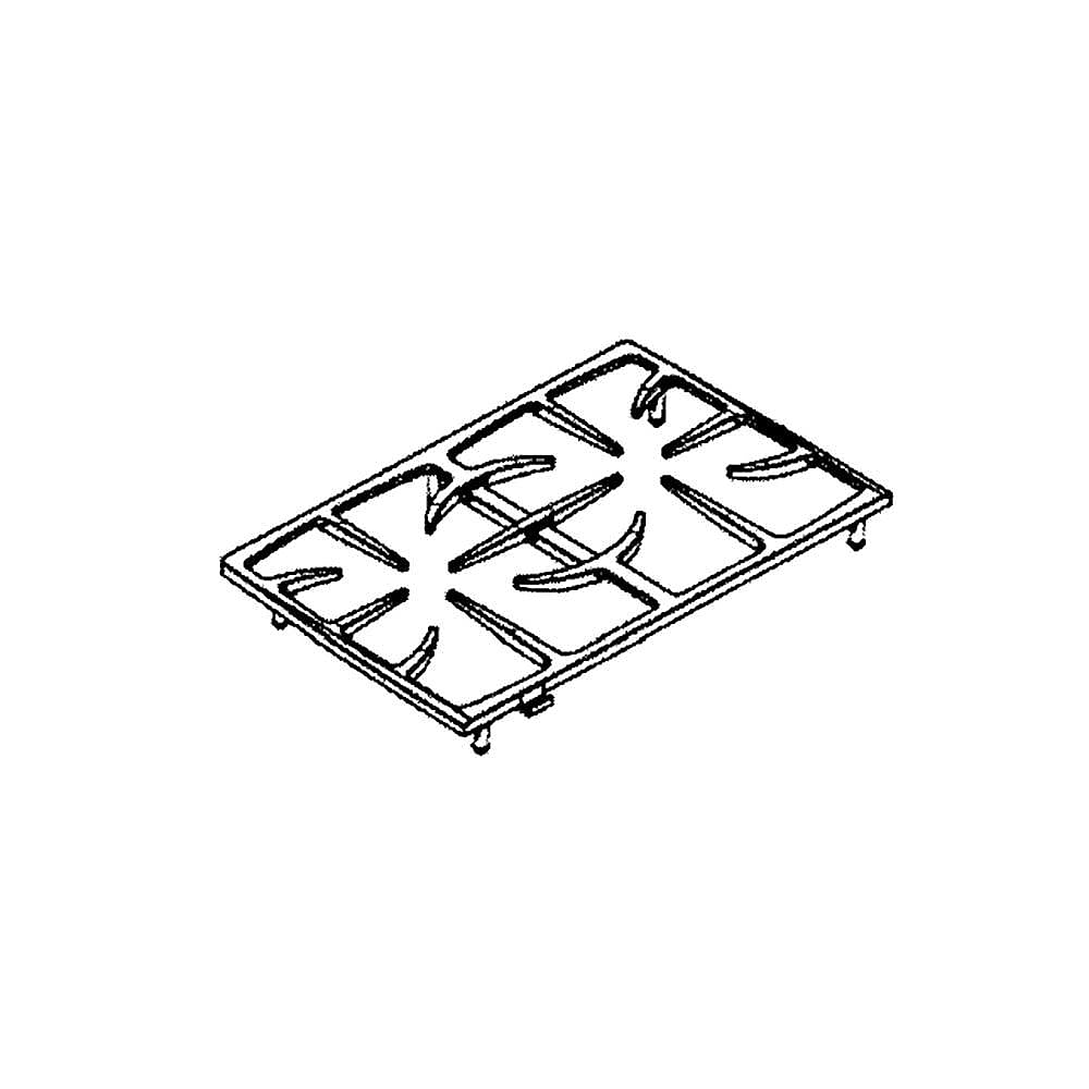 Part #220492, Dcs Cooktop Burner Grate / 22.00 x 17.00 x 3.50