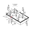 Dcs Fisher & Paykel Cooktop Burner Bracket for DCS CTD-365-70692 - Part 232446