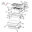Fisher & Paykel Fisher & Paykel Glass Trim for Fisher & Paykel CE901 - Part 531156