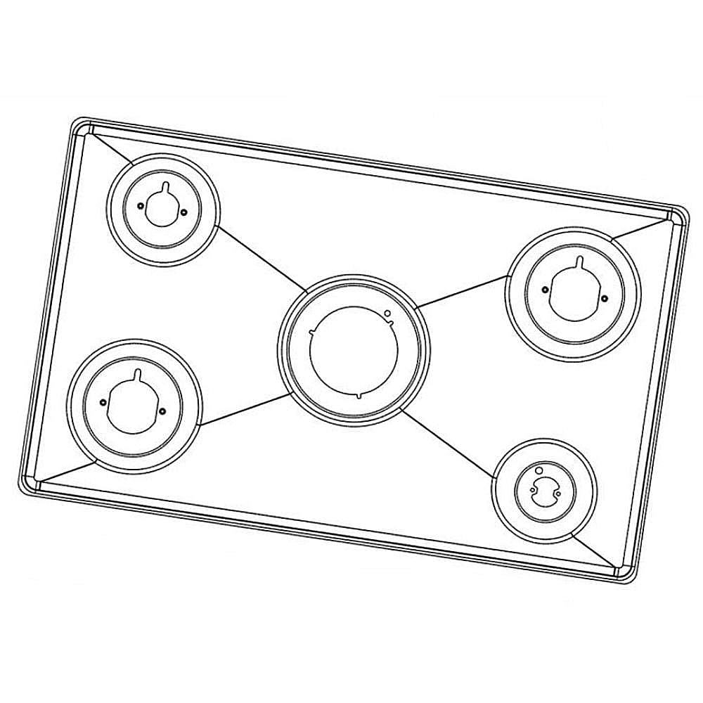 Part #531419, Hob Tray / 29.10 x 23.80 x 1.70