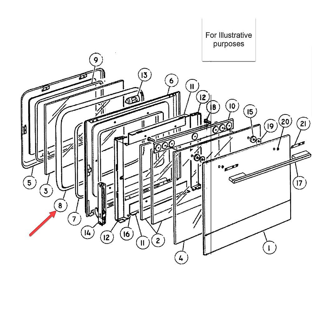 Part #574304, Fisher & Paykel Gasket