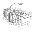 Fisher & Paykel Gasket for Fisher & Paykel OR24SDPWGX1-88486A - Part 574305