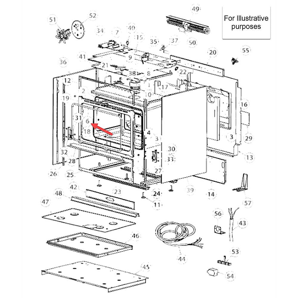 Part #574983, Fisher & Paykel Oven Door Gasket