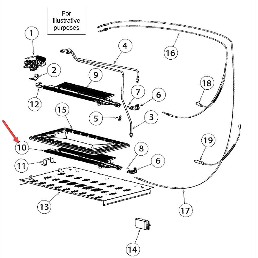 Part #577053, Fisher & Paykel Fisher & Paykel Burner