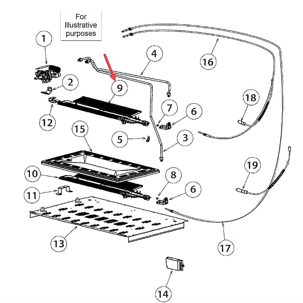 Part #577054, Fisher & Paykel Fisher & Paykel Burner