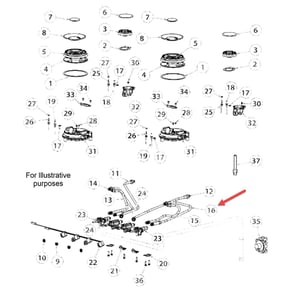 Fisher & Paykel Tube Nut Assy Dual Outer Fr 577065