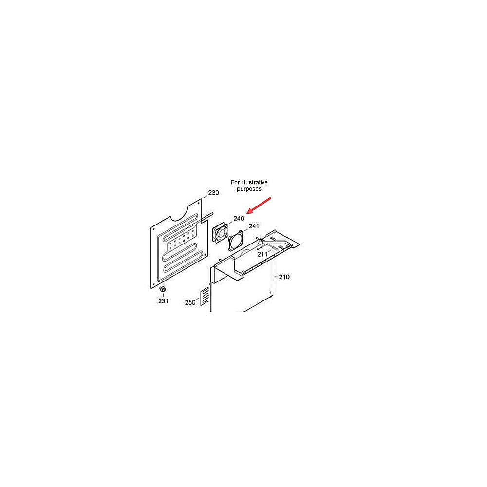 Part #101783, Dacor Beverage Cooler Evaporator Fan