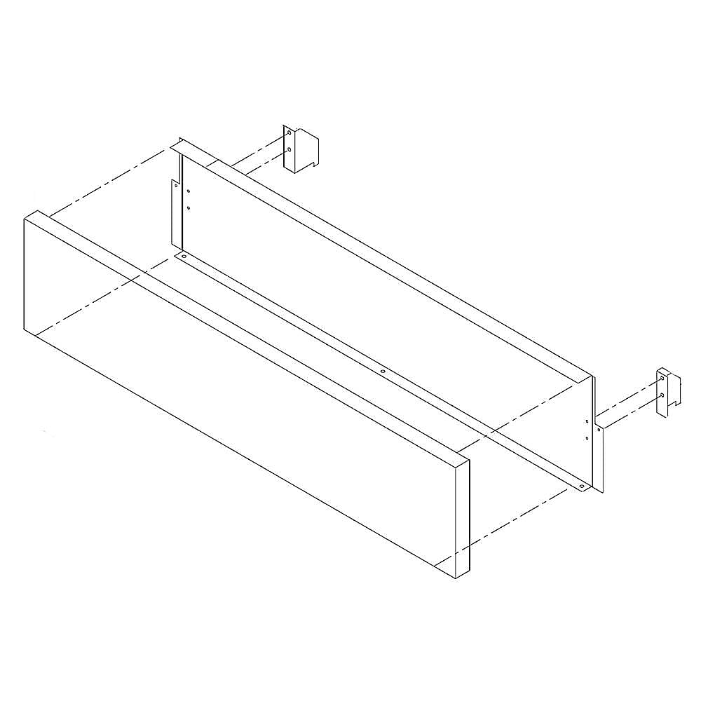 Part #13065S, Dacor Range Storage Compartment Front Panel