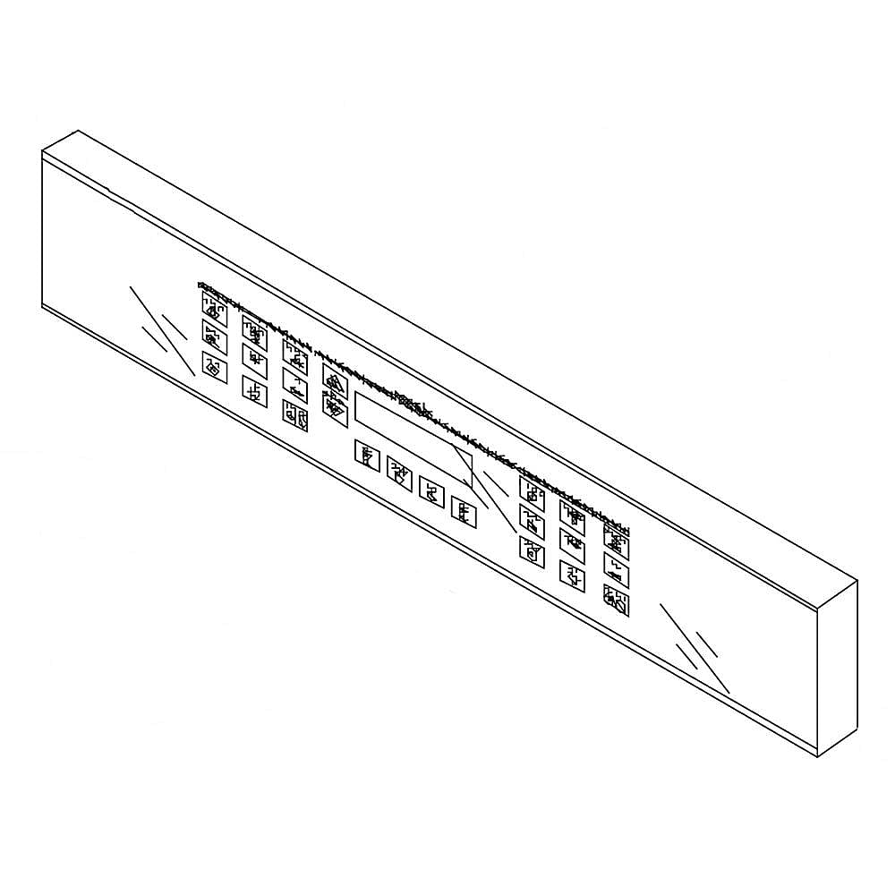 Part #13297B, Dacor Wall Oven Touch Control Panel (Black)
