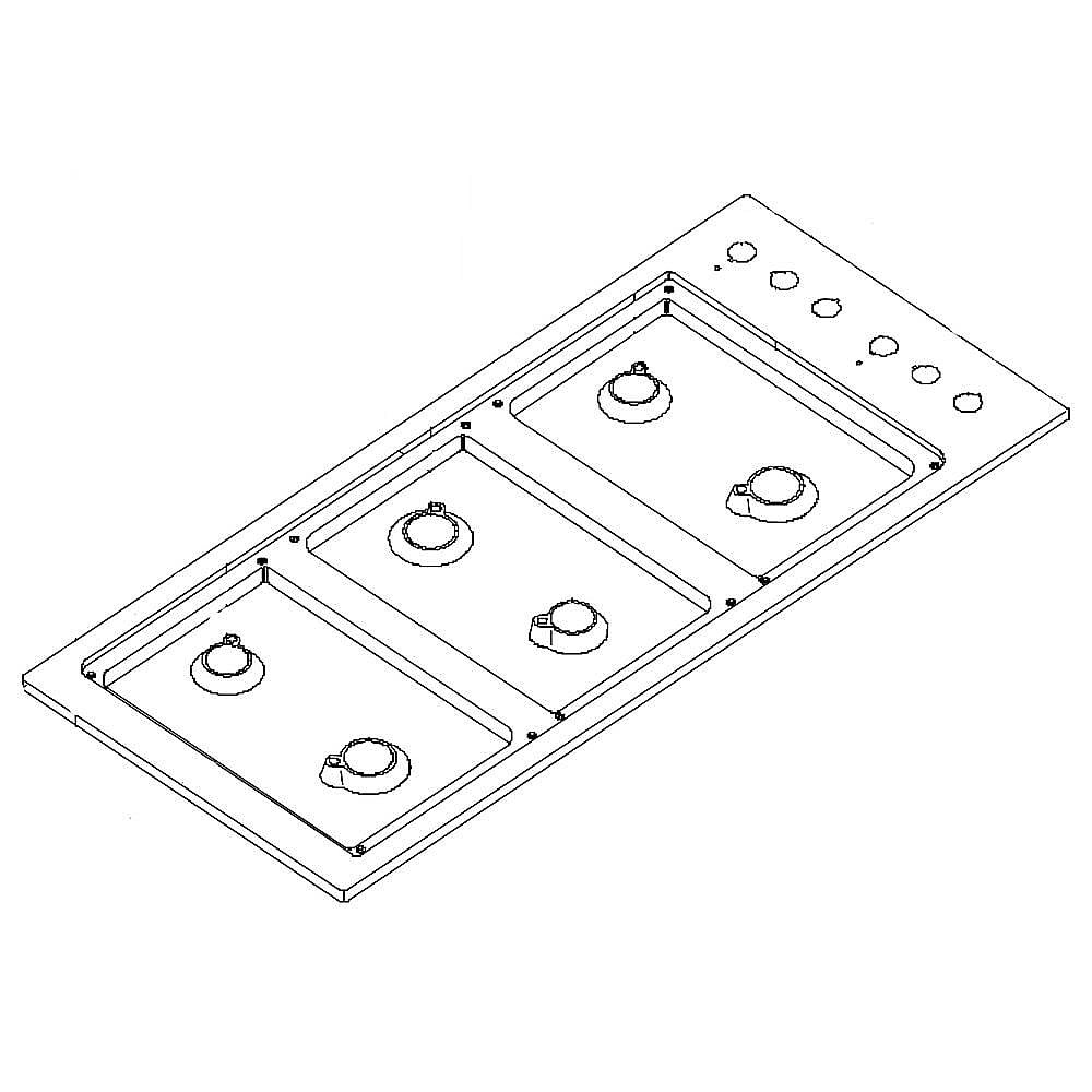 Part #26048Rp, Dacor Cooktop Main Top Assembly
