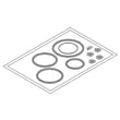 Dacor Dacor Cooktop Main Top for Dacor CET304 - Part 26589