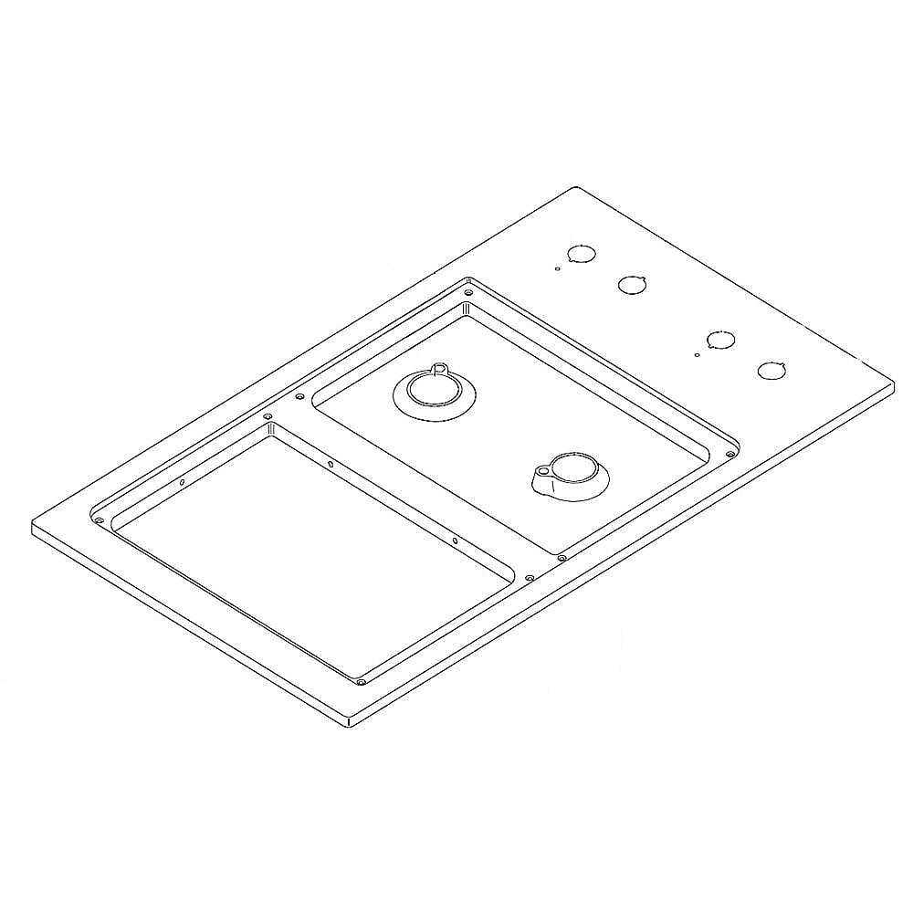 Part #27437S, Dacor Cooktop Main Top Assembly