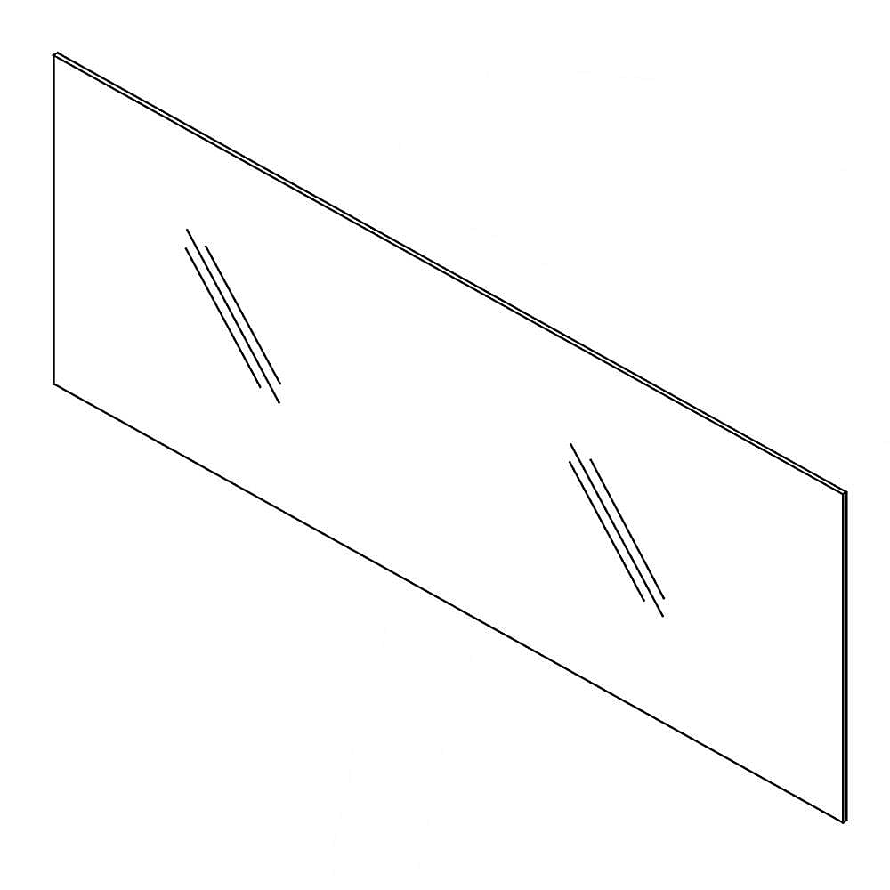 Part #62726S, Dacor Warming Drawer Front Glass Panel (Stainless)