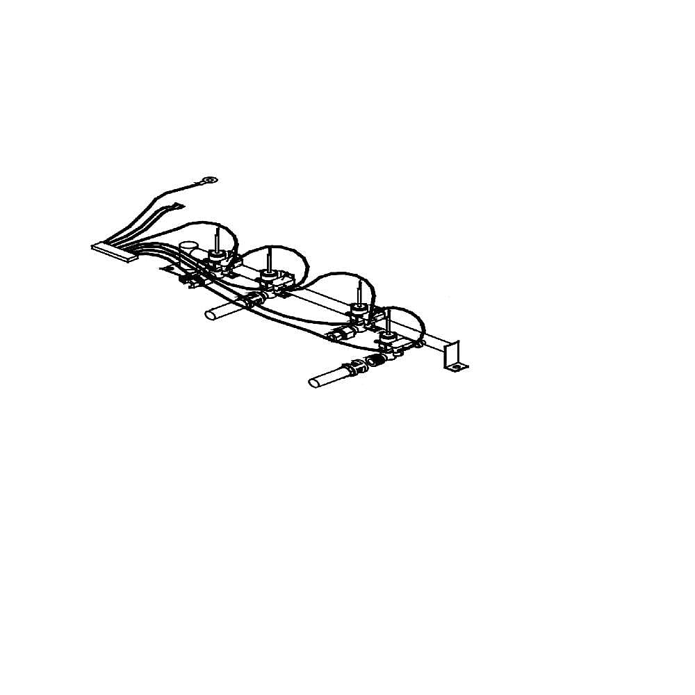 Part #62889, Dacor Cooktop Burner Manifold