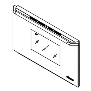 Dacor Wall Oven Outer Door Panel, Black 66837SBK