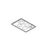 Dacor Cooktop Main Top (arctic) for Dacor ETT304RF - Part 66946RF
