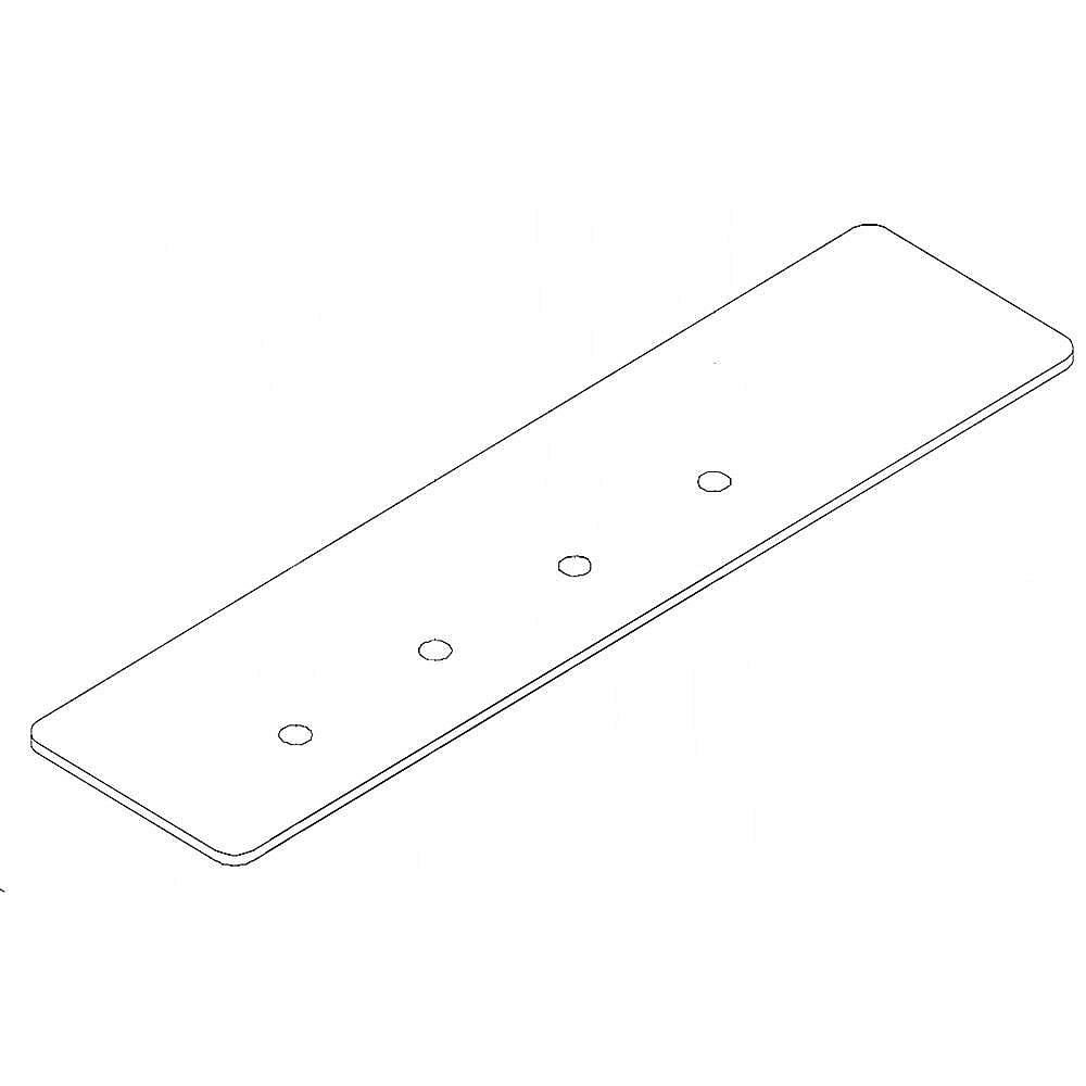 Part #82546W, Dacor Cooktop Control Panel Glass (White)