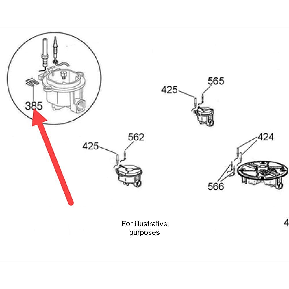 Part #306024, Bertazzoni Spring For Spark Plug