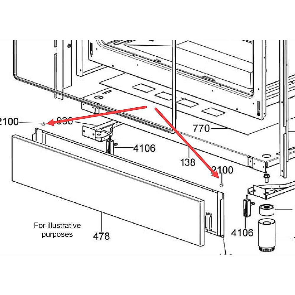 Part #308036, Bertazzoni Bumper