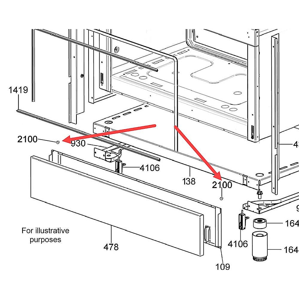 Part #308041, Bertazzoni Bumper For Pan Support
