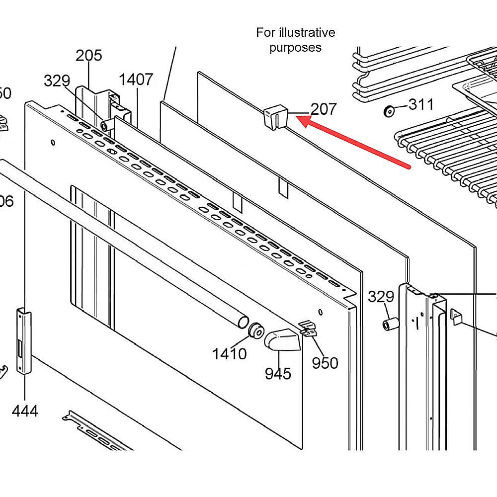 Part #308057, Bertazzoni Bumper