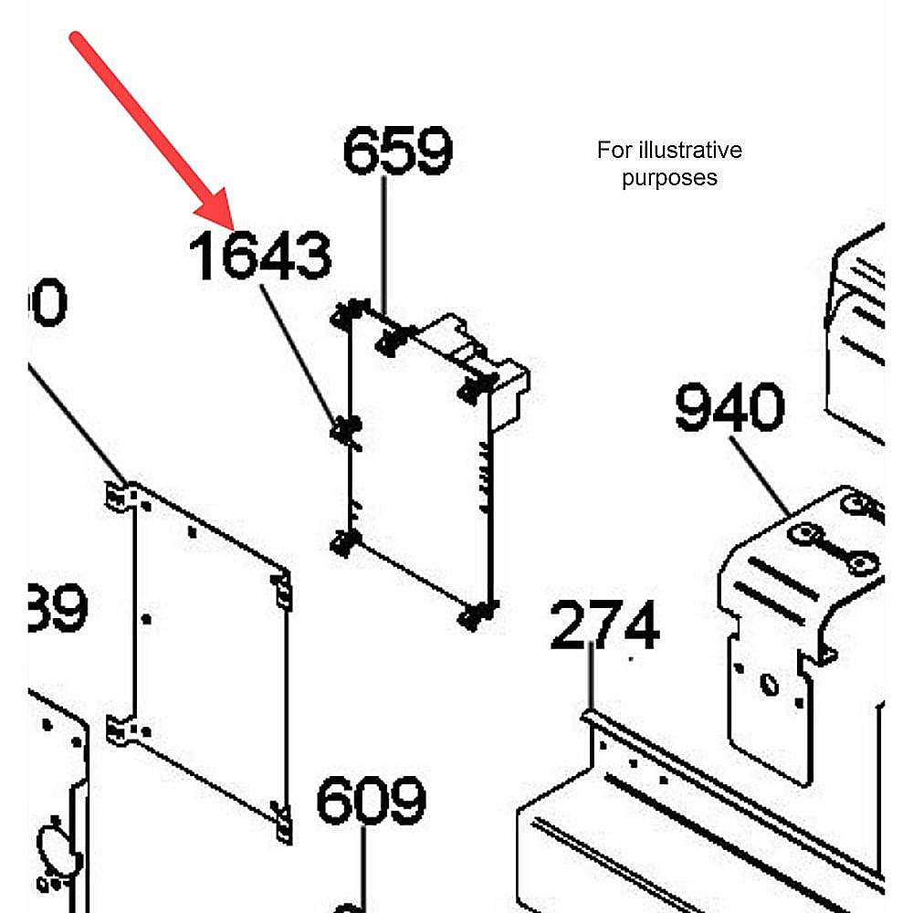 Part #309148, Bertazzoni Inside Door Spacer