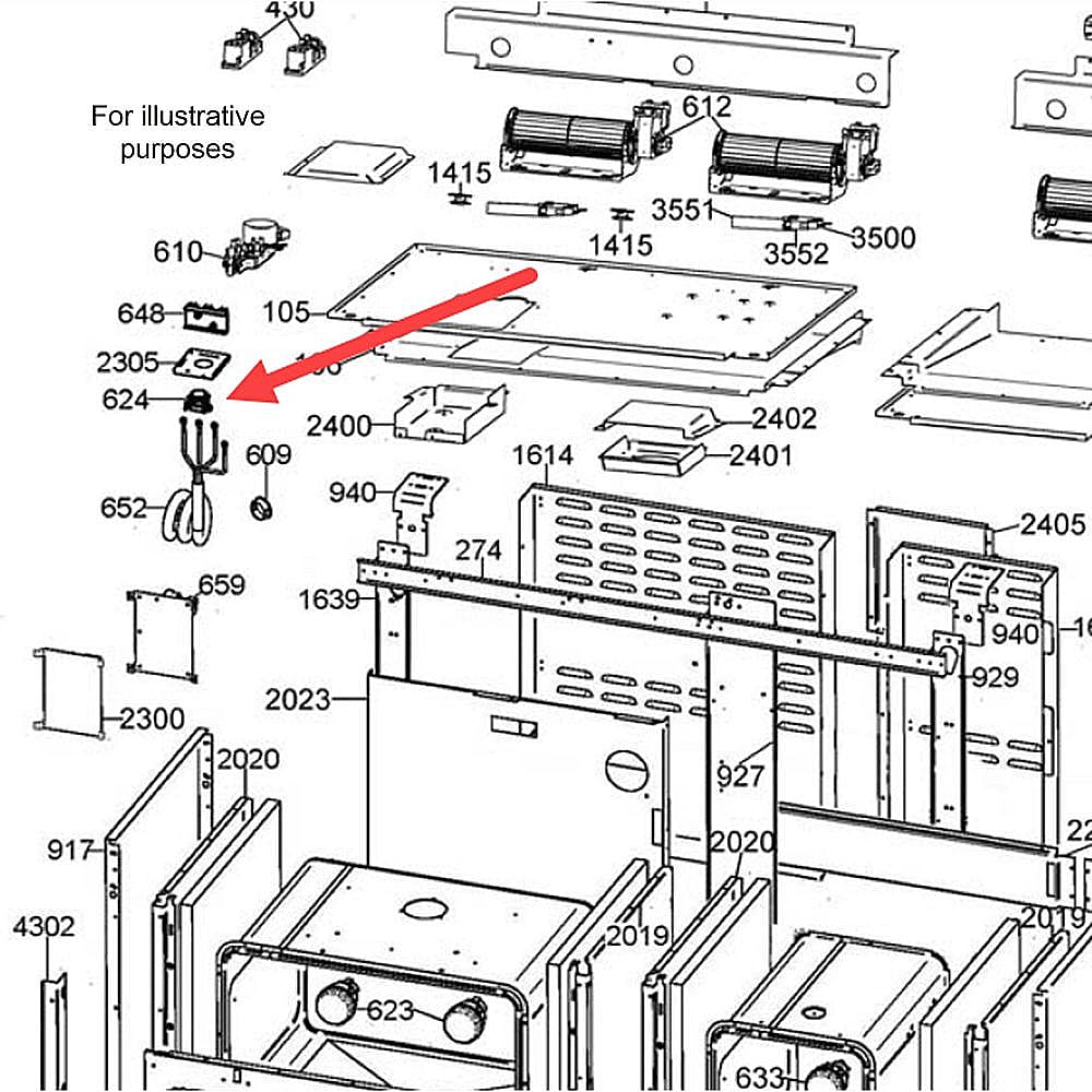 Part #309150, Bertazzoni Cord Fastener