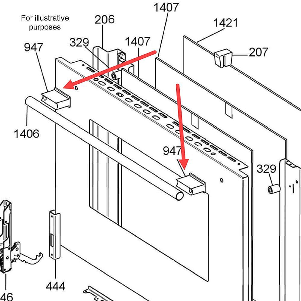 Part #403449, Bertazzoni Handle Terminal