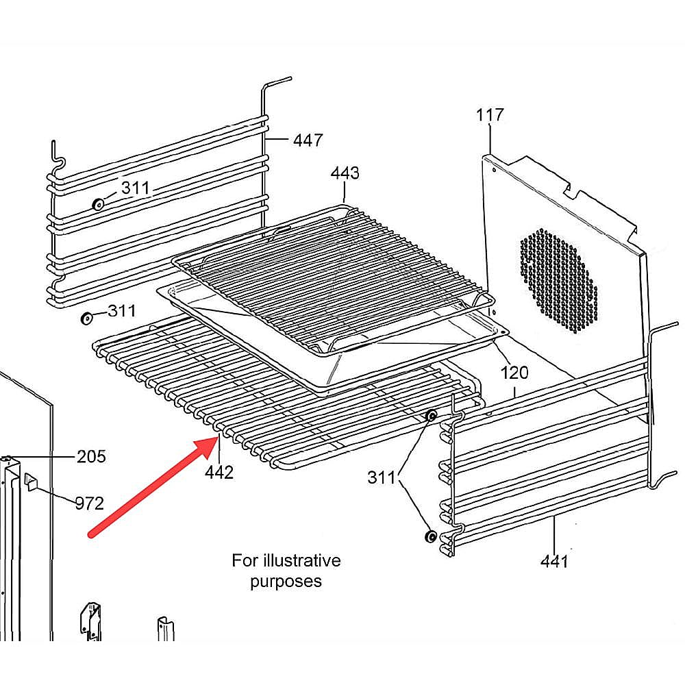 Part #404216, Bertazzoni Shelf Oven