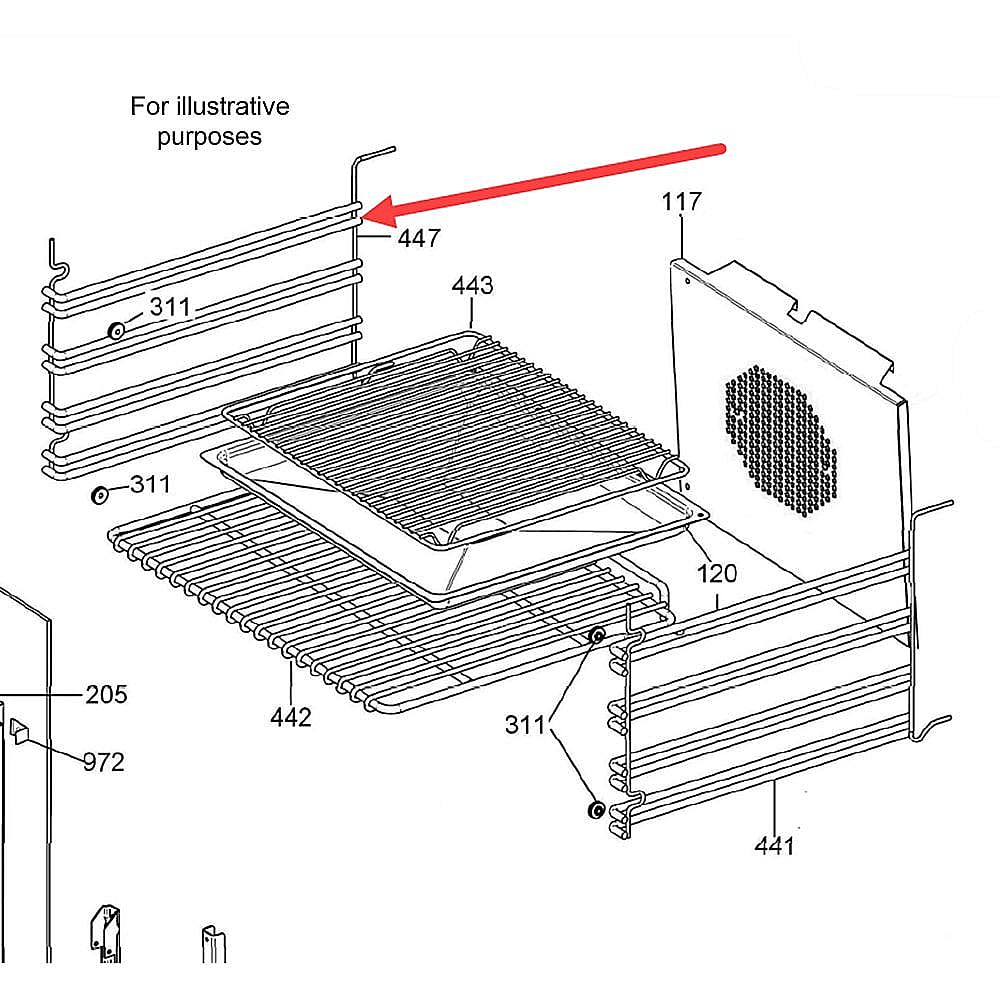 Part #404218, Bertazzoni Grid For Oven