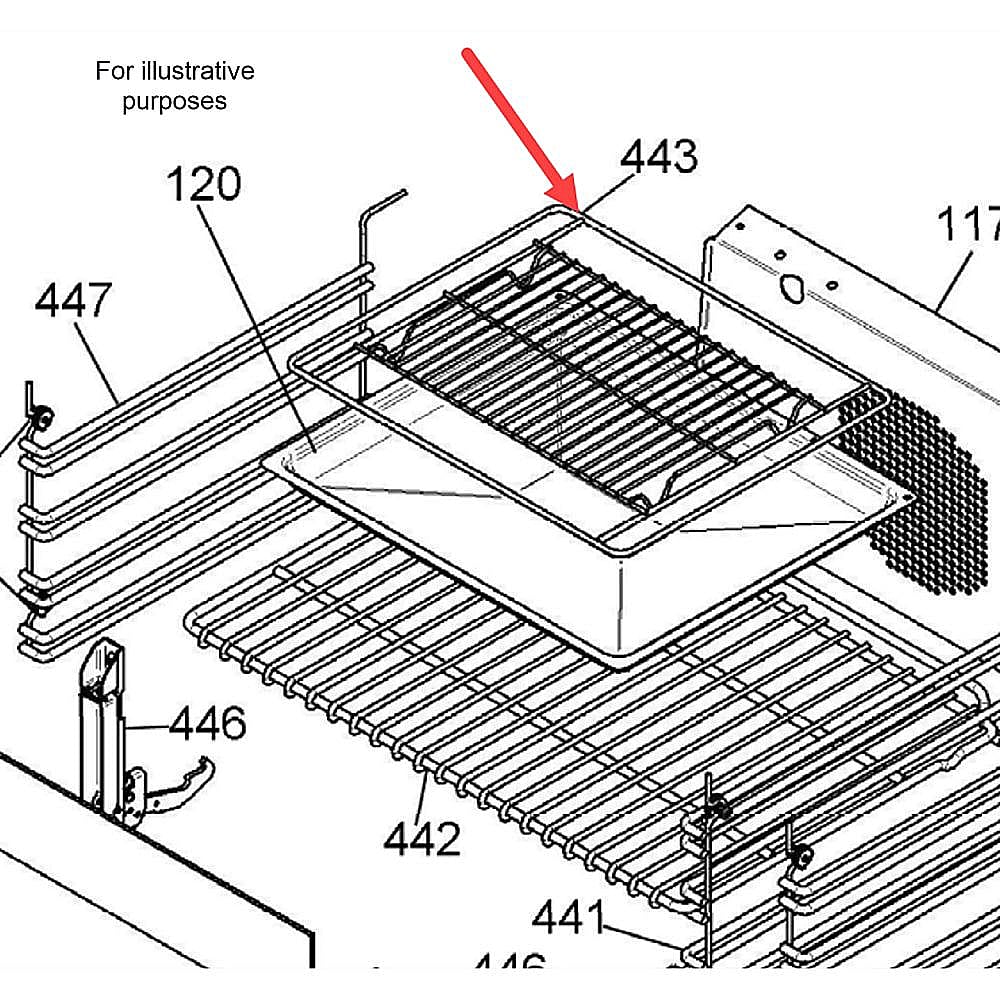 Part #404497, Bertazzoni Grid For Tray