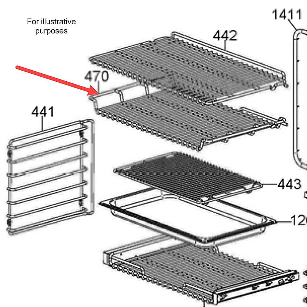 Part #404509, Bertazzoni Grid For Oven