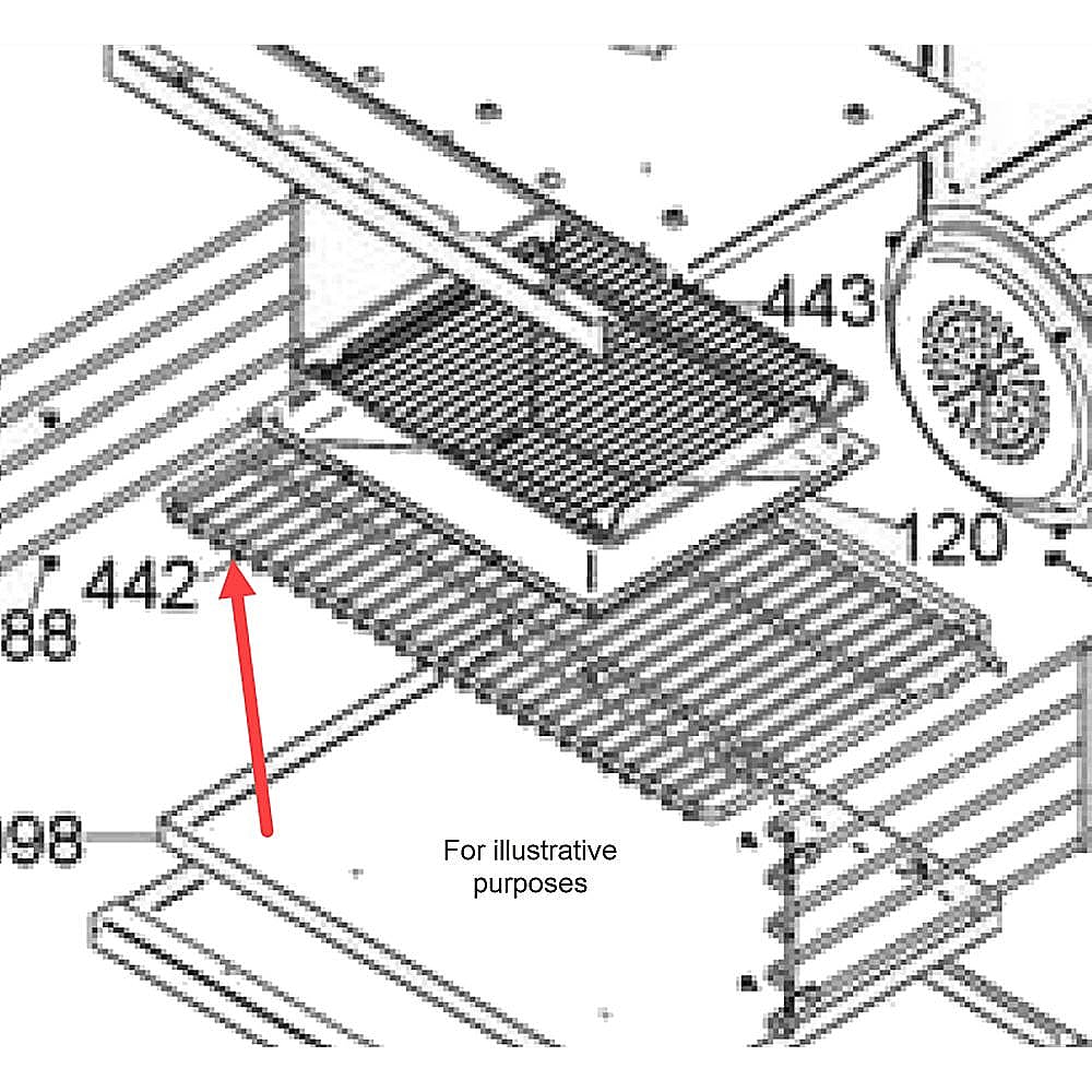 Part #404539, Bertazzoni Oven Rack